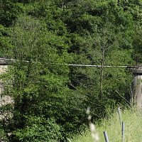 Pilas del puente de hierro de La Maravilla.